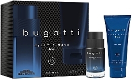 Fragrances, Perfumes, Cosmetics Bugatti Dynamic Move Blue - Set (edt/100ml + sh/gel/200)