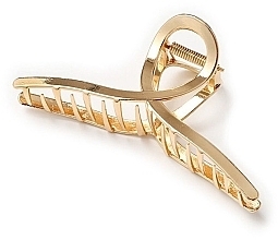 Metal Hair Crab Clip, XL 12 cm, SP146, gold - Ecarla — photo N1