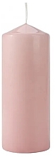 Fragrances, Perfumes, Cosmetics Cylindrical Candle 60x150 mm, pink - Bispol