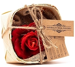 Fragrances, Perfumes, Cosmetics Decorative Candle in a Basket 'Red Rose' - Lyson