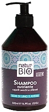 Fragrances, Perfumes, Cosmetics Hair Shampoo "Flaxseed & Aloe" - Renee Blanche Natur Green Bio Nutriente Shampoo