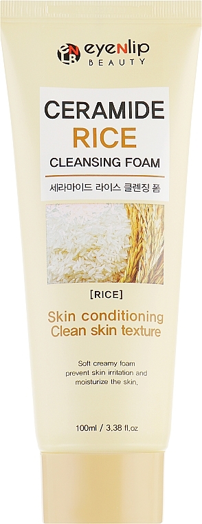 Face Cleansing Foam with Ceramides & Rice Extract - Eyenlip Ceramide Rice Cleansing Foam — photo N2