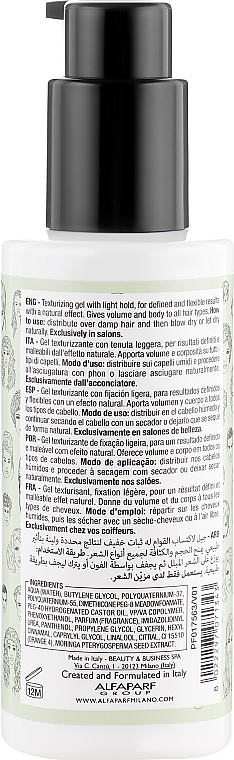 Light Hold Texturizing Gel - Alfaparf Style Stories Texturizing Gel Light Hold — photo N2