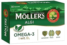 Fragrances, Perfumes, Cosmetics Dietary Supplement "Omega 3 + D3" - Mollers Algi