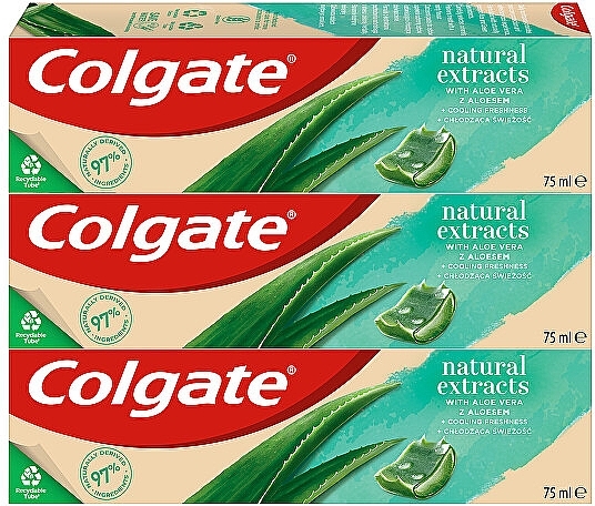 Set - Colgate Natural Extracts (toothpaste/3x75ml) — photo N1