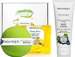 Set - Organique Spa & Wellness Juicy (soap/100g + h/cr/70ml + b/bomb/170g) — photo N1