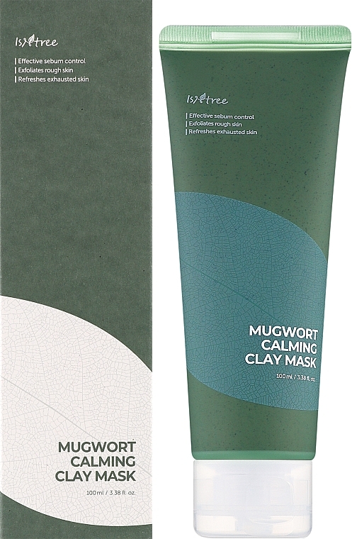 Clay Face Mask with Wormwood Extract - Isntree Mugwort Calming Clay Mask — photo N2