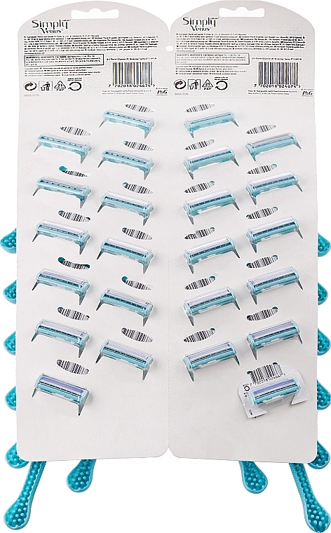 Blister with Single-use Razors, 24 PCs. - Gillette Simly Venus 2 Satin Care — photo N2