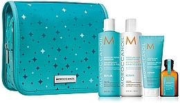 Fragrances, Perfumes, Cosmetics Set - Moroccanoil Repair (oil/25ml + shm/236ml + cond/236ml + mask/59ml)