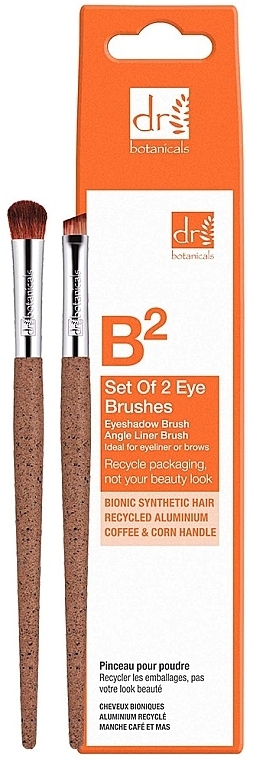 Eye Makeup Brush Set, 2 pieces - Dr. Botanicals Eye Brushes Set — photo N2