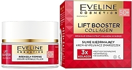 Fragrances, Perfumes, Cosmetics Actively Regenerating Wrinkle Filler Cream 50+ - Eveline Lift Booster Collagen Strongly Firming Cream-Wrinkle Filler 50+ for Day and Night