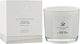 White Fig & Cederwood Scented Candle - Acca Kappa Scented Candle — photo N2