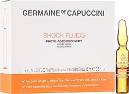 Fragrances, Perfumes, Cosmetics Face Serum - Germaine de Capuccini Options Shock Fluids Photo-Aged Recovery