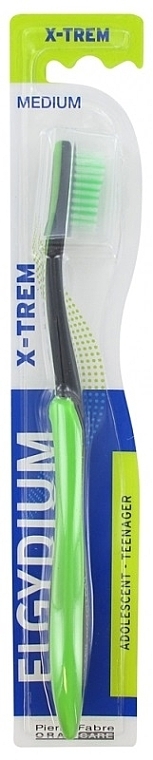 Teen Toothbrush 'X-Trem', medium, green - Elgydium X-Trem Medium Toothbrush — photo N1