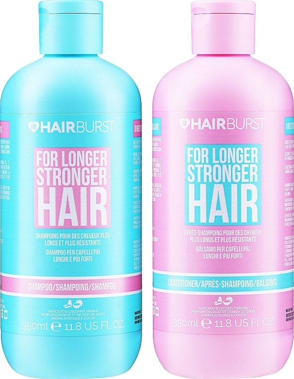 Set - Hairburst For Longer Stronger Hair (shm/350ml + cond/350ml) — photo N2