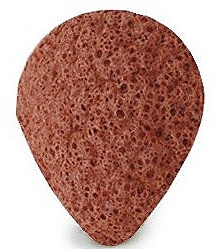 Face Wash Sponge with Red Clay, drop - Bebevisa Konjac Sponge — photo N1