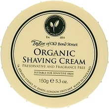 Shaving Cream - Taylor of Old Bond Street Organic Shaving Cream — photo N1