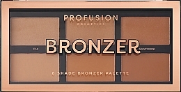 Fragrances, Perfumes, Cosmetics Bronzer Palette - Profusion Cosmetics Bronzer 6-Shade Bronzer Palette