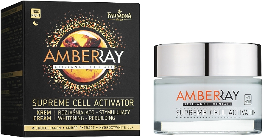 Amber Night Face Cream "Cell Activator" - Farmona Amberray Night Cream — photo N1