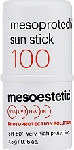Sunscreen Stick for Sensitive Areas - Mesoestetic Mesoprotech Sun Protective Repairing Stick SPF100+ — photo N1
