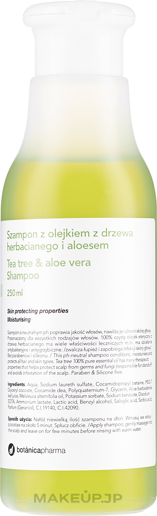 Tea Tree Oil & Aloe Vera Shampoo - Botanicapharma Tee Tree & Aloe Shampoo — photo 250 ml