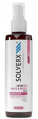After Sun Spray for Face and Body - Solverx Sensitive Skin — photo N1
