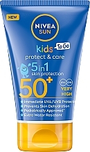 Sunscreen Lotion for Kids - Nivea Sun Kids Protect & Care 5in1 Skin Protection SPF50+ — photo N1