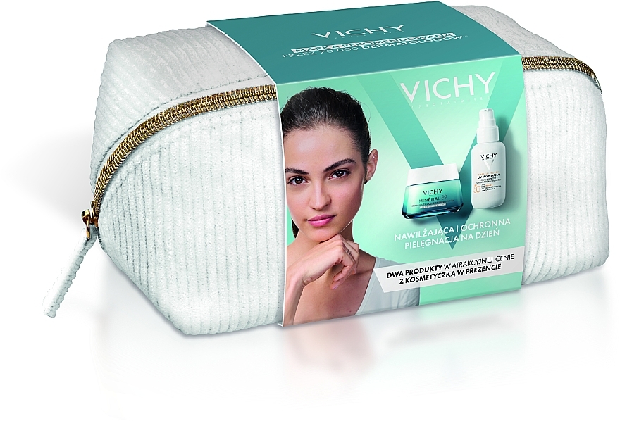 フェイス ケア セット - Vichy Mineral 89 (cr/50ml + fluid/40ml + pouch)	 — photo N1