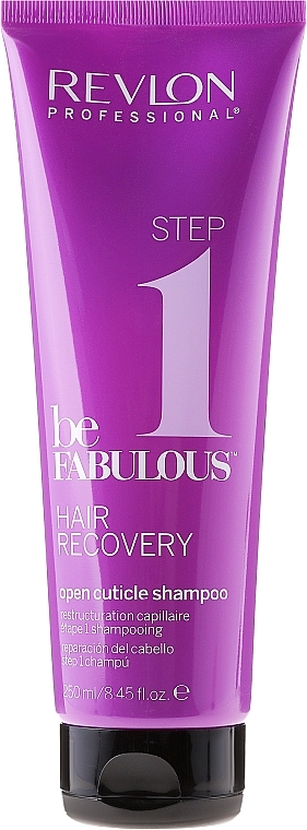 Cleansing Open Cuticle Shampoo, step 1 - Revlon Professional Be Fabulous Hair Recovery Shampoo — photo N1