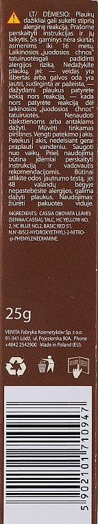 Henna Extract Hair Balm in Sachet - Venita Henna Color — photo N3