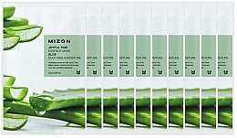 Aloe Vera Sheet Mask Set - Mizon Joyful Time Essence Mask (20x23g) — photo N1