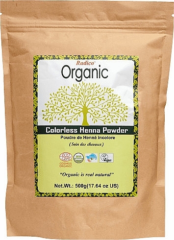 Colourless Henna - Radico Organic Colorless Henna Powder — photo N5