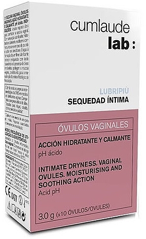 Vaginal Ovules - Cumlaude Lab Vaginal Lubrication Ovuli Intime Dryness Vaginall Ovules Moisturising And Smoothing Action — photo N1