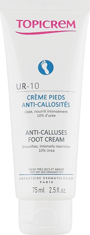 UR-10 Foot Cream for Corns and Calluses - Topicrem — photo N1