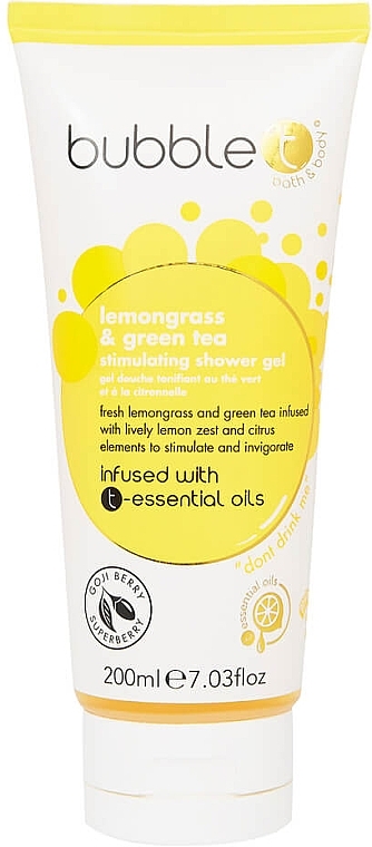 Lemongrass & Green Tea Shower Gel - Bubble T Lemongrass & Green Tea Shower Gel — photo N1