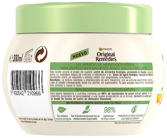 Almond Milk Hair Mask - Garnier Original Remedies Almond Milk Mask — photo N2