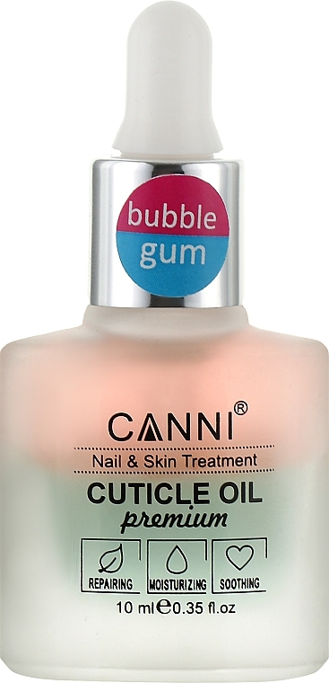 Biphase Cuticle Oil "Bubble Gum" - Canni Cuticle Oil Premium — photo N1