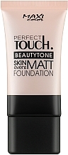 Fragrances, Perfumes, Cosmetics Foundation - Maxi Color Perfect Touch Beautytone Matt Foundation