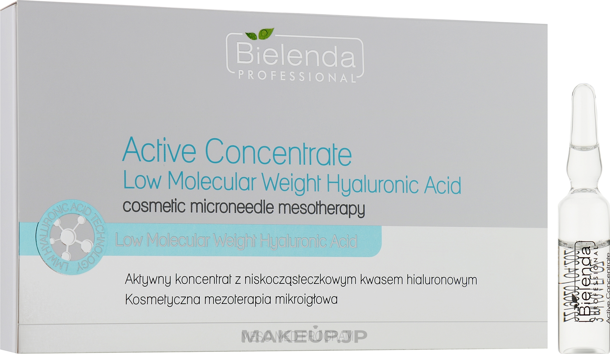 Low Molecular Weight Hyaluronic Acid Active Concentrate - Bielenda Professional Meso Med Program Active Concentrate With Low Molecular Weight Hyaluronic Acid — photo 10 x 3 ml