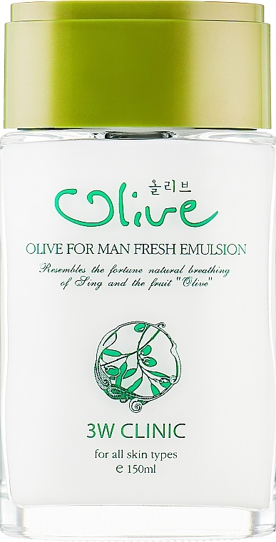 Men Moisturizing Olive Emulsion - 3w Clinic Olive For Man Fresh Emulsion — photo N2