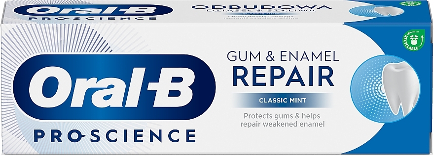 Toothpaste - Oral-B Pro-Science Gum & Enamel Repair Classic Mint — photo N9