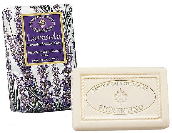 Natural Soap "Lavender" - Saponificio Artigianale Fiorentino Masaccio Lavender Soap — photo N5