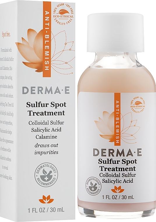 Dot Anti-pimple Remedy with Colloidal Sulfur and Salicylic Acid - Derma E Sulfur Spot Treatment — photo N2