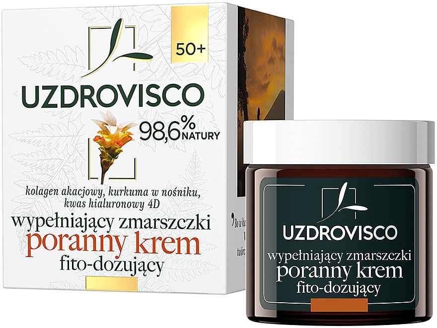 Phytodosing Day Face Cream with Turmeric 50+ - Uzdrovisco — photo N1