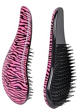 Hair Brush, pink zebra - Detangler Hair Brush Pink Zebra — photo N1