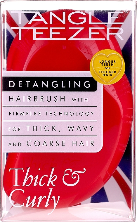 Hair Brush - Tangle Teezer Original Thick & Curly Salsa Red  — photo N5