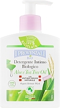 Fragrances, Perfumes, Cosmetics Intimate Wash Cleanser with 20% Organic Aloe Juice - I Provenzali Aloe Organic Intimate Wash Delicate