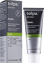 Moisturizing Face Cream-Gel - Tolpa Dermo Men Pure Cream — photo N2