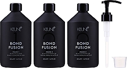 Set - Keune Bond Fusion Salon Kit Phase 1+2 (builder/500ml + enhancer/2x500ml) — photo N2
