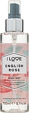 Fragrances, Perfumes, Cosmetics Refreshing Body Mist 'English Rose' - I Love English Rose Body Mist